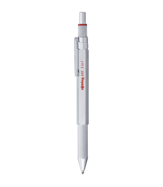 Мульти-ручка Rotring Drawing ROTRING 600 Multipen Silver BP+BP+PCL R2164109 картинка, зображення, фото