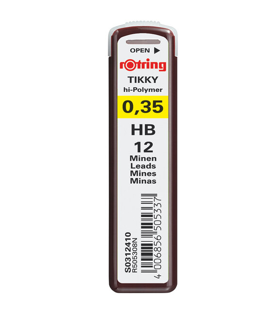 Грифели Rotring 0,35мм HB (12) S0312410 фото, картинка, изображение