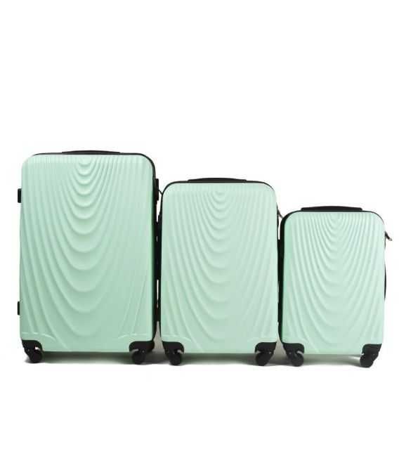 Набір Валіз Wings 304 3 в 1 мятний - картинка, зображення, фото валізи