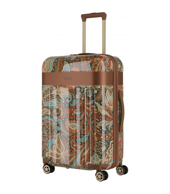 Чемодан Titan Spotlight Flash Paisley Bronze средний M Ti831405-60 фото, картинка, изображение