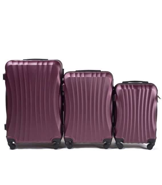 Набір Валіз Wings 159 3 в 1 бордовий - картинка, зображення, фото валізи