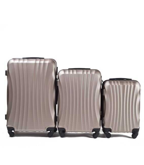 Набор Чемоданов Wings 159 3 в 1 шампань фото, картинка, изображение