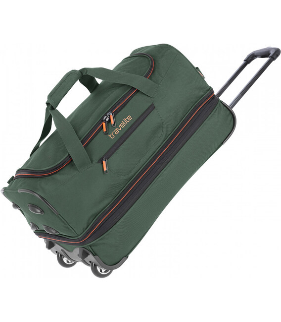 Дорожная сумка на колесах Travelite Basics Dark Green TL096275-86 фото, картинка, изображение