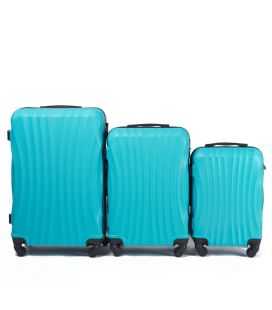 Набор Чемоданов Wings 159 3 в 1 голубой фото, картинка, изображение