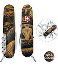 Складаний ніж Victorinox HUNTSMAN ZODIAC Дерев'яна змія 1.3713.3.Z4280pk картинка, зображення, фото