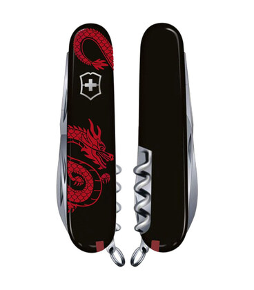 Складаний ніж Victorinox SPARTAN ZODIAC Червоний дракон 1.3603.3.Z3361u картинка, зображення, фото