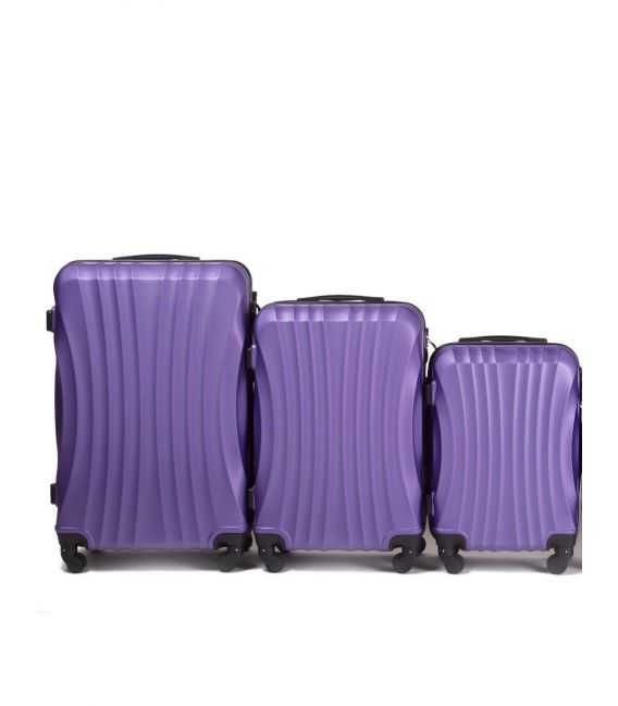 Набір Валіз Wings 159 3 в 1 фіолетовий - картинка, зображення, фото валізи