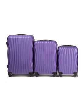 Набор Чемоданов Wings 159 3 в 1 фиолетовый фото, картинка, изображение
