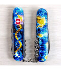 Складной нож Victorinox HUNTSMAN UKRAINE ДНК Украинца 1.3713.3.T3270pw фото, картинка, изображение