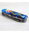 Складной нож Victorinox HUNTSMAN UKRAINE ДНК Украинца 1.3713.3.T3270pw фото, картинка, изображение