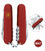 Складаний ніж Victorinox CLIMBER MAT червоний матовий лак з жовт.лого 1.3703.M0008p картинка, зображення, фото