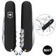 Складной нож Victorinox HUNTSMAN MAT черный матовый лак 1.3713.3.M0007p фото