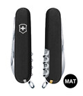Складаний ніж Victorinox HUNTSMAN MAT чорний матовий лак 1.3713.3.M0007p картинка, зображення, фото