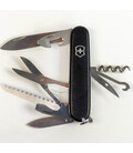 Складаний ніж Victorinox HUNTSMAN MAT чорний матовий лак 1.3713.3.M0007p картинка, зображення, фото