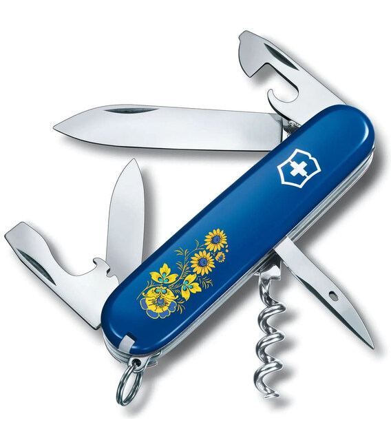 Складной нож Victorinox SPARTAN UKRAINE Цветы 1.3603.2_T1050u фото