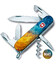 Складаний ніж Victorinox SPARTAN UKRAINE Жовто-сині бризки 1.3603.7.T3160pw - картинка, зображення, фото ножа