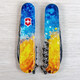 Складаний ніж Victorinox SPARTAN UKRAINE Жовто-сині бризки 1.3603.7.T3160pw - картинка, зображення, фото ножа