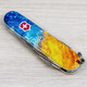 Складаний ніж Victorinox SPARTAN UKRAINE Жовто-сині бризки 1.3603.7.T3160pw - картинка, зображення, фото ножа