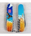 Складной нож Victorinox CLIMBER UKRAINE Свободный Сокол 1.3703.7.T3230pw фото, картинка, изображение