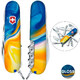 Складаний ніж Victorinox HUNTSMAN UKRAINE Жовто-сині фарби 1.3713.7.T3250pw - картинка, зображення, фото ножа