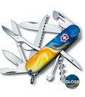 Складной нож Victorinox HUNTSMAN UKRAINE Желто-синие краски 1.3713.7.T3250pw фото, картинка, изображение