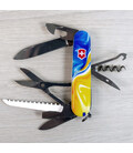 Складной нож Victorinox HUNTSMAN UKRAINE Желто-синие краски 1.3713.7.T3250pw фото, картинка, изображение