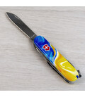 Складной нож Victorinox HUNTSMAN UKRAINE Желто-синие краски 1.3713.7.T3250pw фото, картинка, изображение