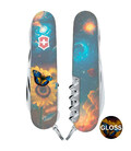 Складной нож Victorinox HUNTSMAN UKRAINE Звездная бабочка 1.3713.3.T3240pw фото, картинка, изображение