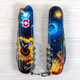 Складаний ніж Victorinox HUNTSMAN UKRAINE Зоряний метелик 1.3713.3.T3240pw - картинка, зображення, фото ножа