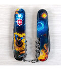 Складной нож Victorinox HUNTSMAN UKRAINE Звездная бабочка 1.3713.3.T3240pw фото, картинка, изображение