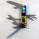 Складаний ніж Victorinox HUNTSMAN UKRAINE Зоряний метелик 1.3713.3.T3240pw - картинка, зображення, фото ножа
