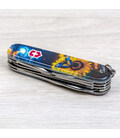 Складной нож Victorinox HUNTSMAN UKRAINE Звездная бабочка 1.3713.3.T3240pw фото, картинка, изображение