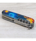 Складной нож Victorinox HUNTSMAN UKRAINE Звездная бабочка 1.3713.3.T3240pw фото, картинка, изображение
