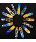 Складной нож Victorinox HUNTSMAN UKRAINE Звездная бабочка 1.3713.3.T3240pw фото, картинка, изображение