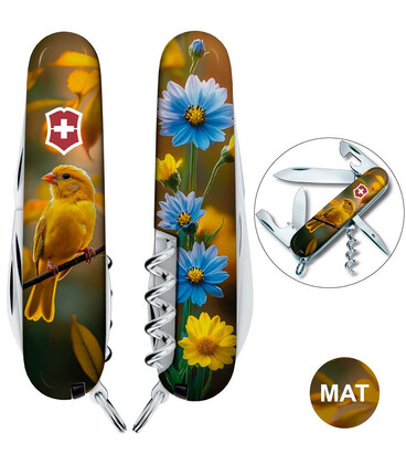 Складной нож Victorinox SPARTAN UKRAINE Золотая птичка 1.3603.7.T3170pw фото, картинка, изображение