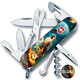Складаний ніж Victorinox CLIMBER UKRAINE Сокіл-захисник 1.3703.3.T3210pw - картинка, зображення, фото ножа
