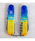 Складаний ніж Victorinox CLIMBER UKRAINE Жовто-синій малюнок 1.3703.7.T3100pw картинка, зображення, фото