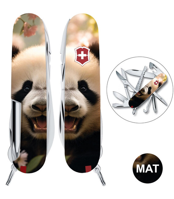 Складной нож Victorinox FISHERMAN ANIMAL Панда 1.4733.7.F1110pw фото, картинка, изображение