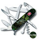 Складаний ніж Victorinox HUNTSMAN ZODIAC Зелений дерев'яний дракон 1.3713.3.Z3240p - картинка, зображення, фото ножа