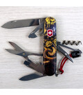 Складной нож Victorinox CLIMBER ZODIAC Золотая деревянная змея 1.3703.3.Z4240pk фото, картинка, изображение