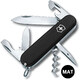 Складаний ніж Victorinox SPARTAN MAT чорний матовий лак 1.3603.3.M0007p - картинка, зображення, фото ножа