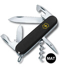 Складной нож Victorinox SPARTAN MAT черный матовый лак с желт.лого 1.3603.3.M0008p фото, картинка, изображение