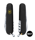 Складной нож Victorinox SPARTAN MAT черный матовый лак с желт.лого 1.3603.3.M0008p фото, картинка, изображение