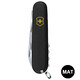 Складаний ніж Victorinox SPARTAN MAT чорний матовий лак з жовт.лого 1.3603.3.M0008p - картинка, зображення, фото ножа