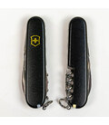 Складной нож Victorinox SPARTAN MAT черный матовый лак с желт.лого 1.3603.3.M0008p фото, картинка, изображение