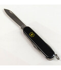 Складной нож Victorinox SPARTAN MAT черный матовый лак с желт.лого 1.3603.3.M0008p фото, картинка, изображение