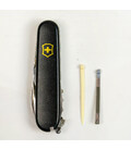 Складной нож Victorinox SPARTAN MAT черный матовый лак с желт.лого 1.3603.3.M0008p фото, картинка, изображение