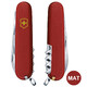 Складной нож Victorinox SPARTAN MAT красный матовый лак с желт.лого 1.3603.M0008p фото