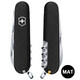 Складаний ніж Victorinox CLIMBER MAT чорний матовий лак 1.3703.3.M0007p - картинка, зображення, фото ножа
