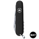 Складаний ніж Victorinox CLIMBER MAT чорний матовий лак 1.3703.3.M0007p - картинка, зображення, фото ножа